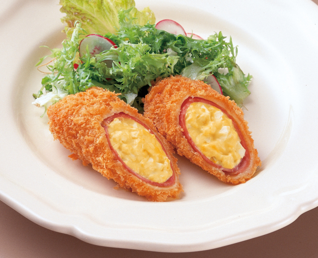 マヨたまサラダロール盛付例